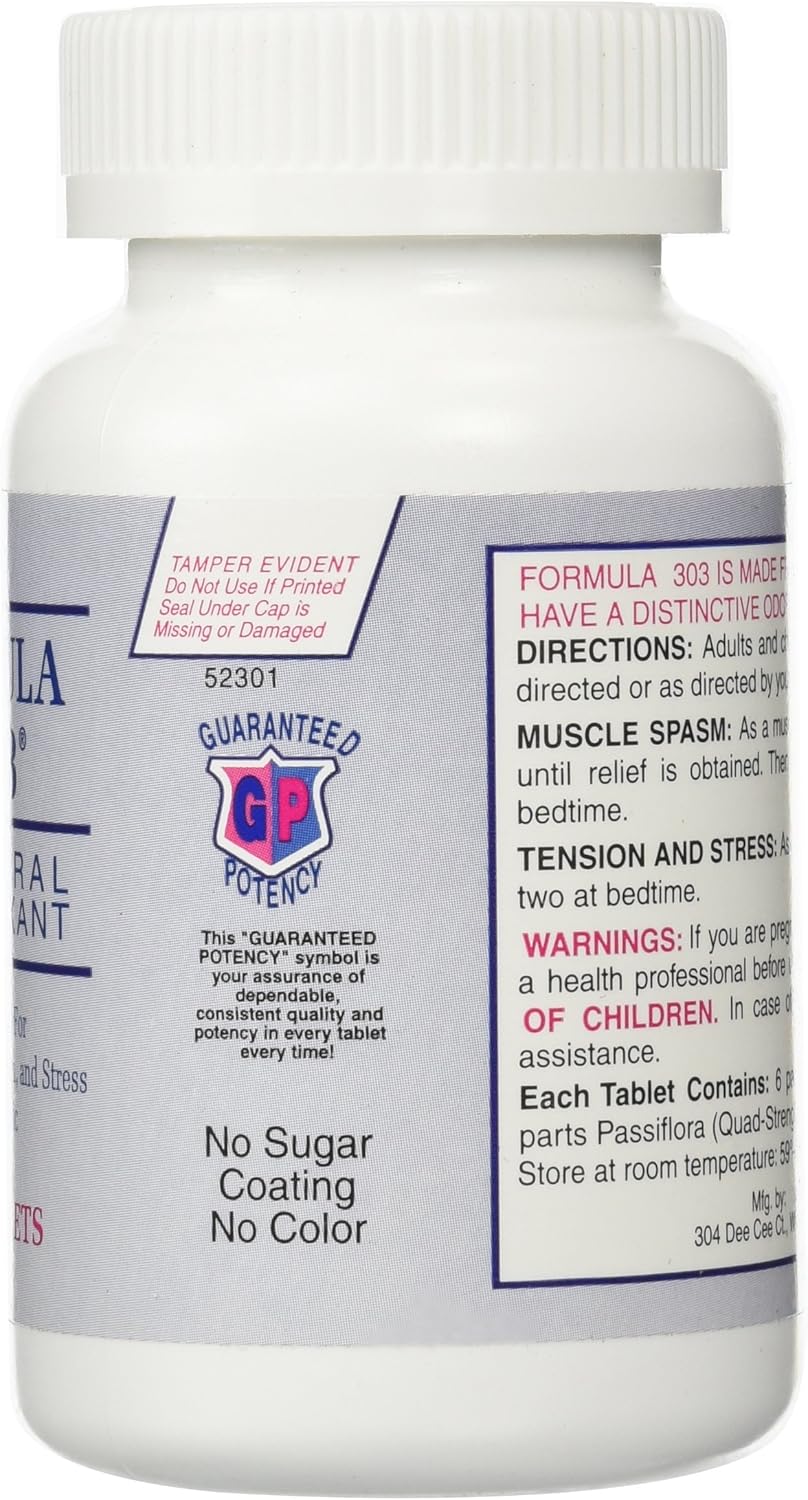 Natural Ingredients in Formula 303