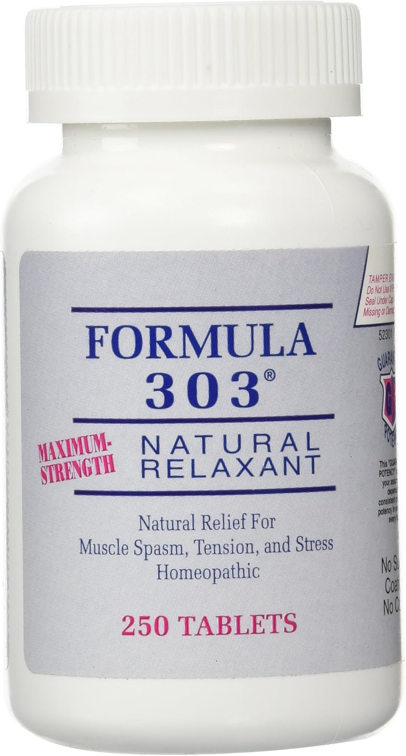 Formula 303 Natural Relaxant Tablets